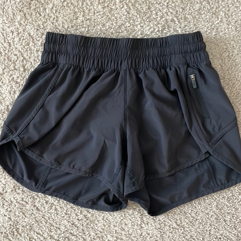 Lululemon black track shorts 4”